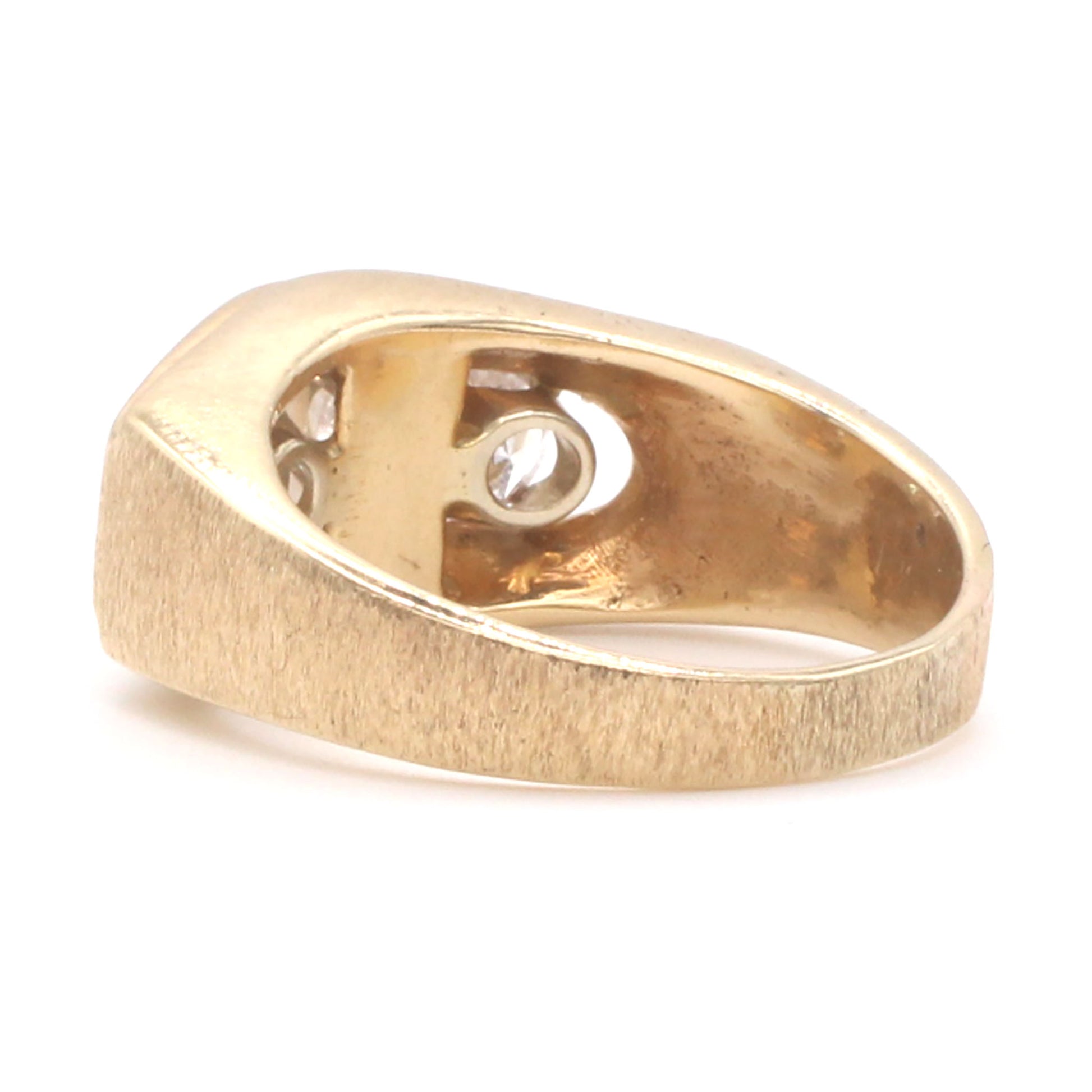 14k Yellow Gold 1.02ct Emerald Cut Diamond Ring Size 10.25