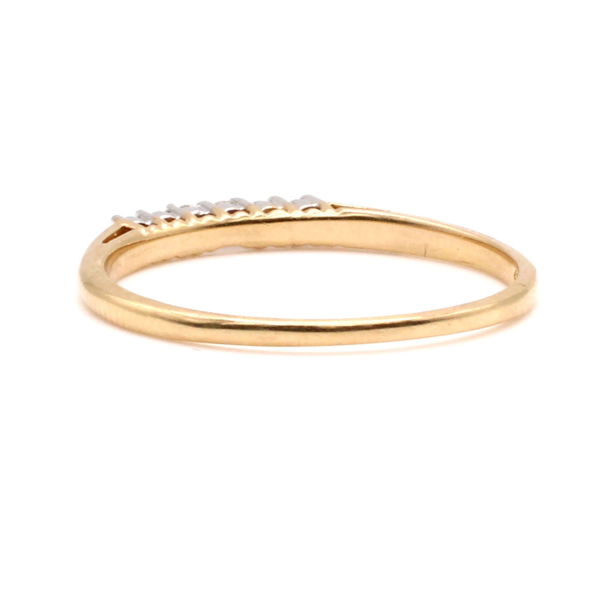 14k Yellow Gold 0.18cttw Diamond Ring Size 12.5