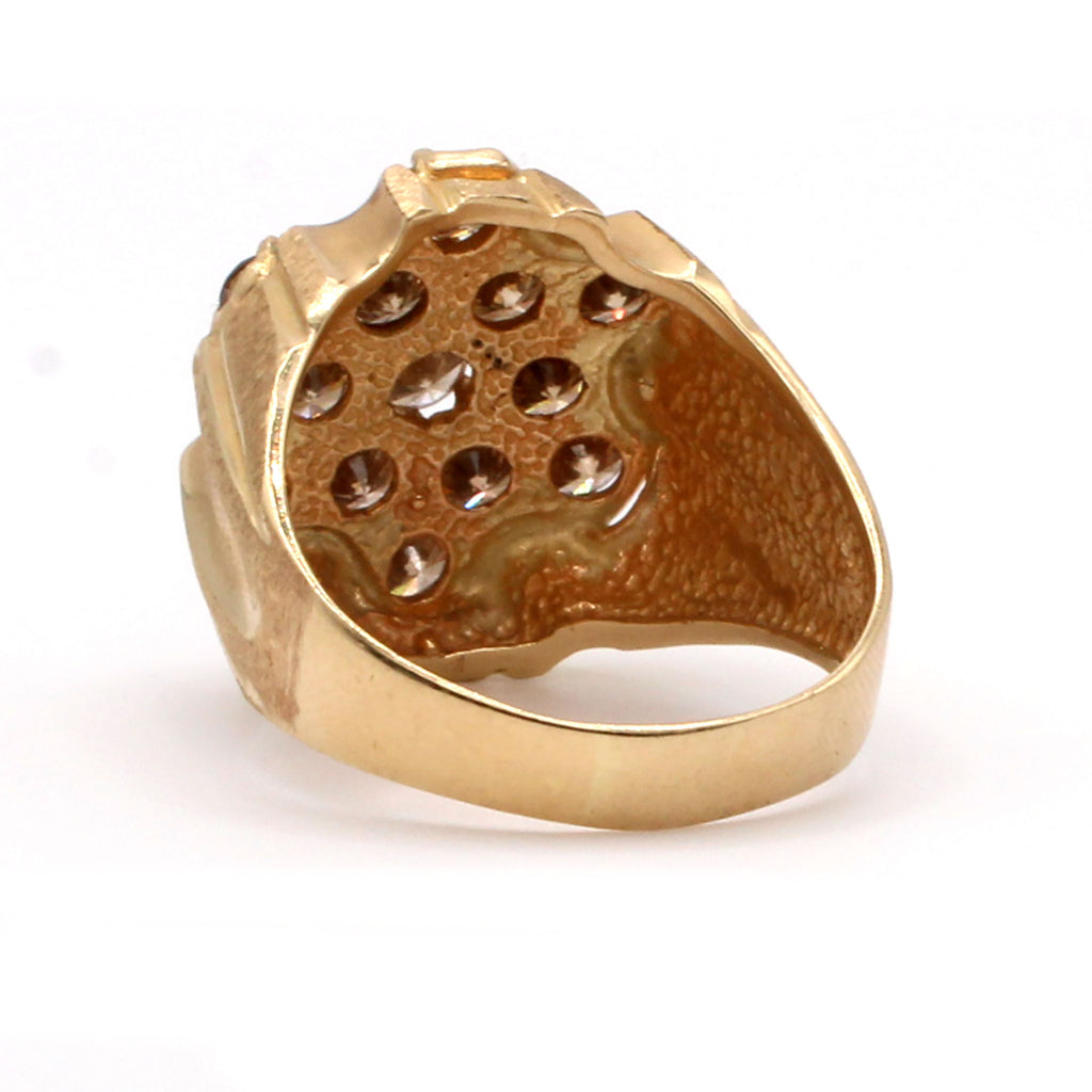 14k Yellow Gold 3.25cttw Chocolate Diamond Band Size 10.5