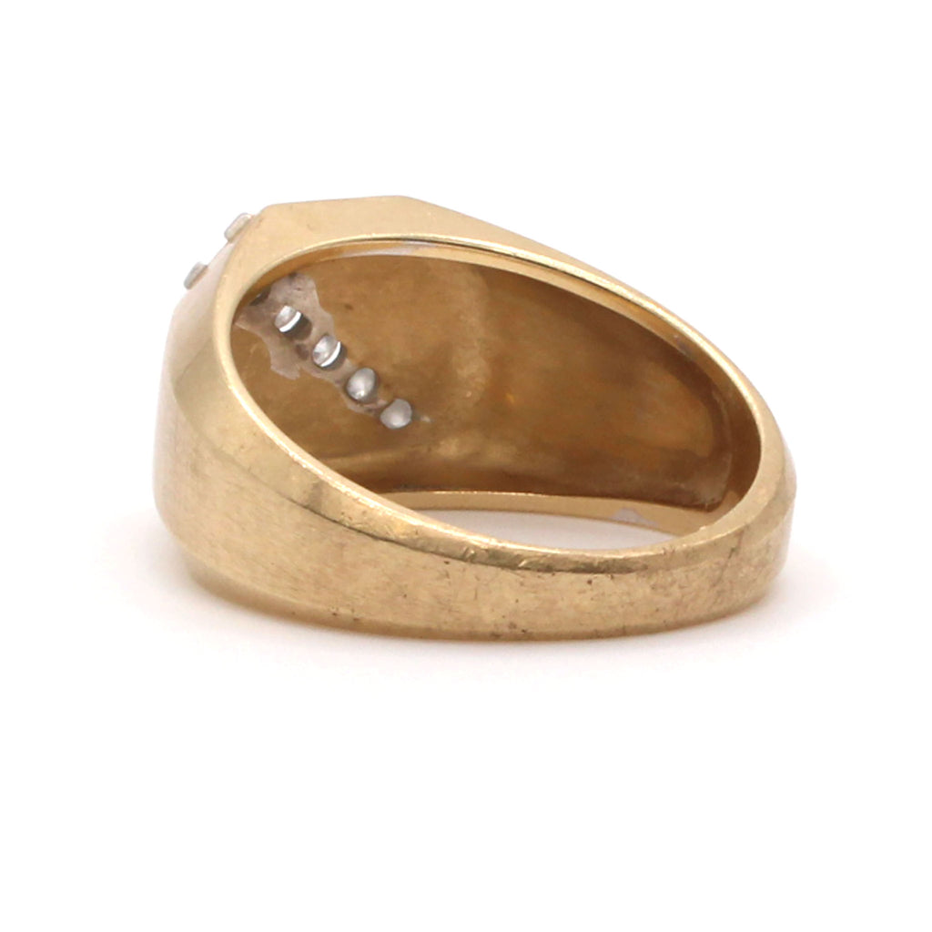 14k Yellow Gold 0.25cttw Diamond Band Size 10