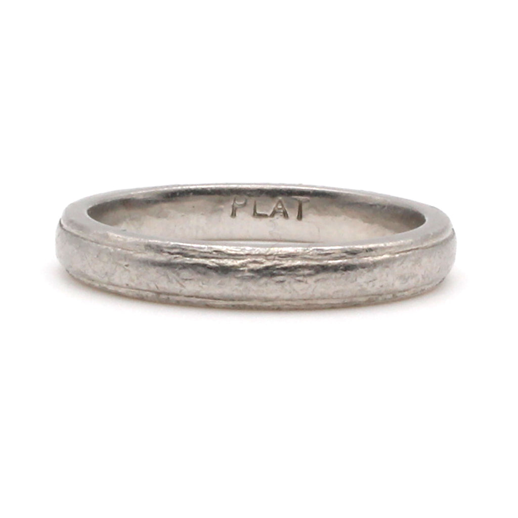 Platinum Wedding Band 2.90mm Size 5.75