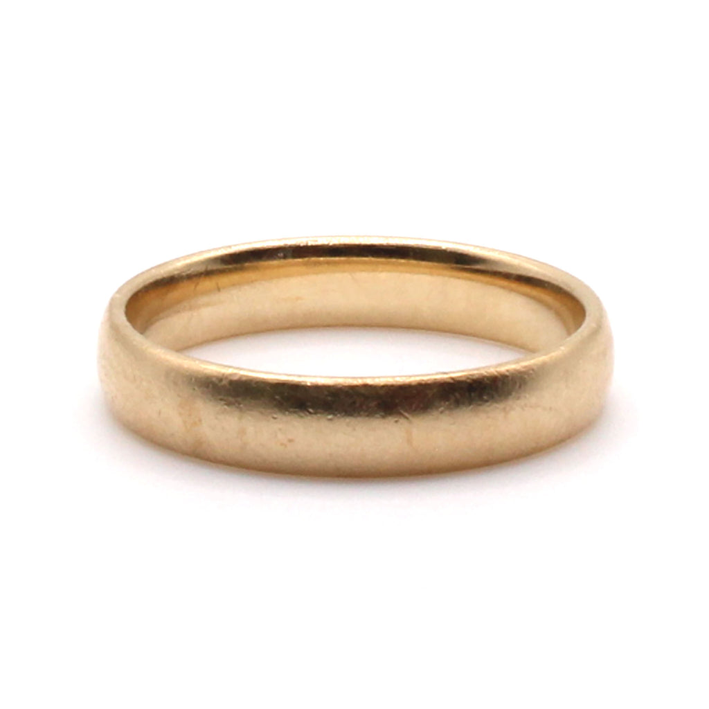 10k Yellow Gold 4mm Band Ring Size 8
