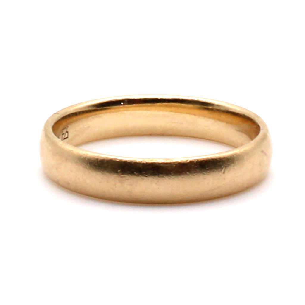 10k Yellow Gold 4mm Band Ring Size 8