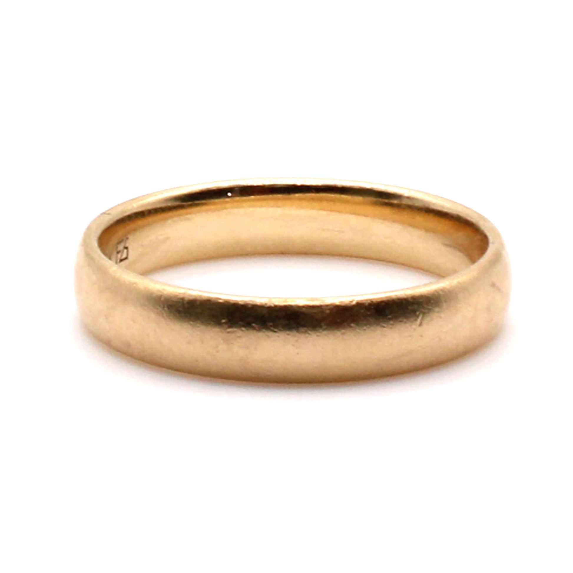10k Yellow Gold 4mm Band Ring Size 8