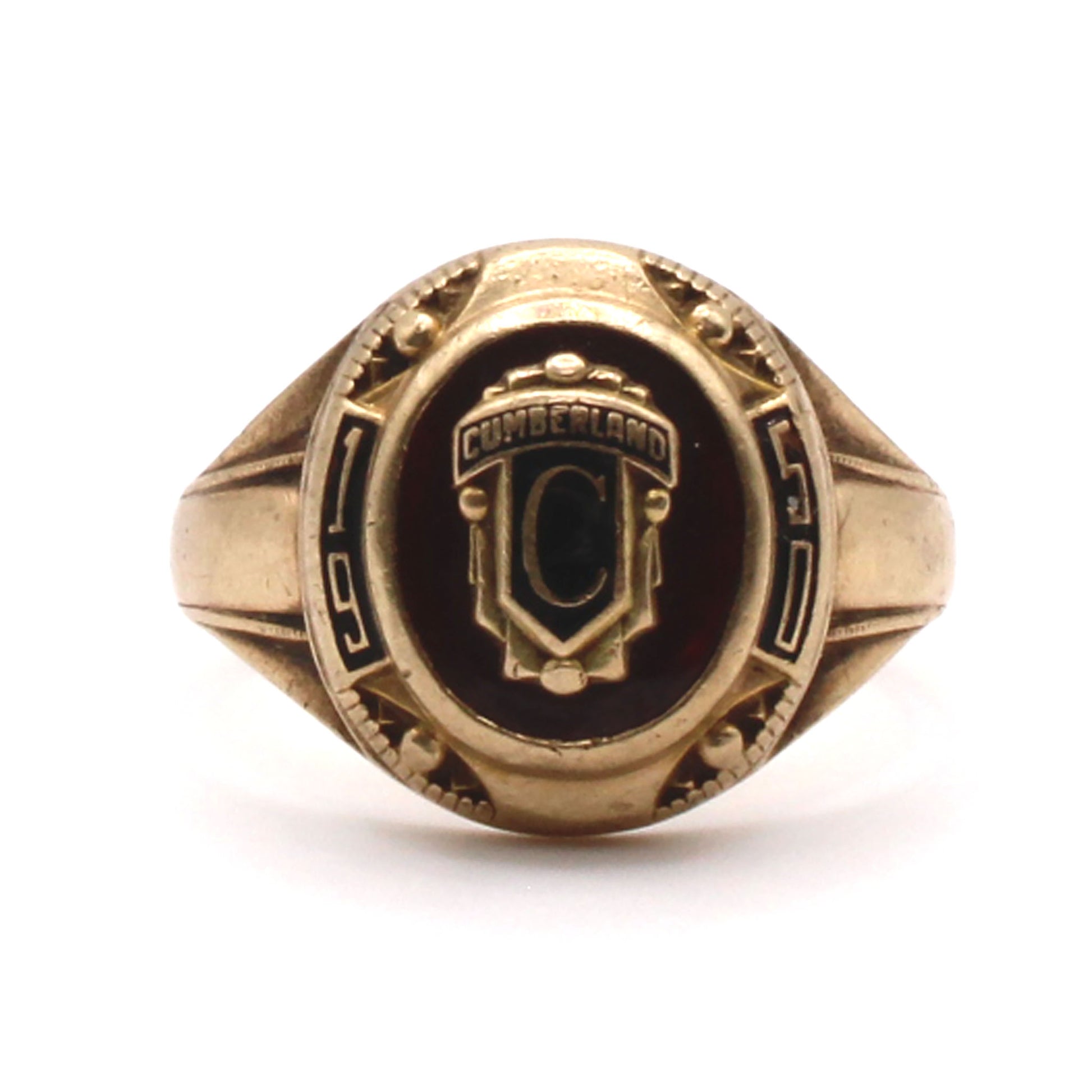10k Yellow Gold 1950 Class Ring Size 10.25