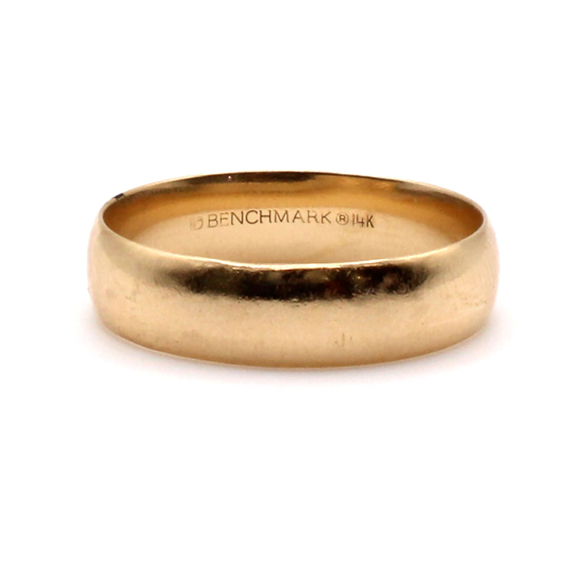 14k Yellow Gold 5.95mm Band Ring Size 11.25