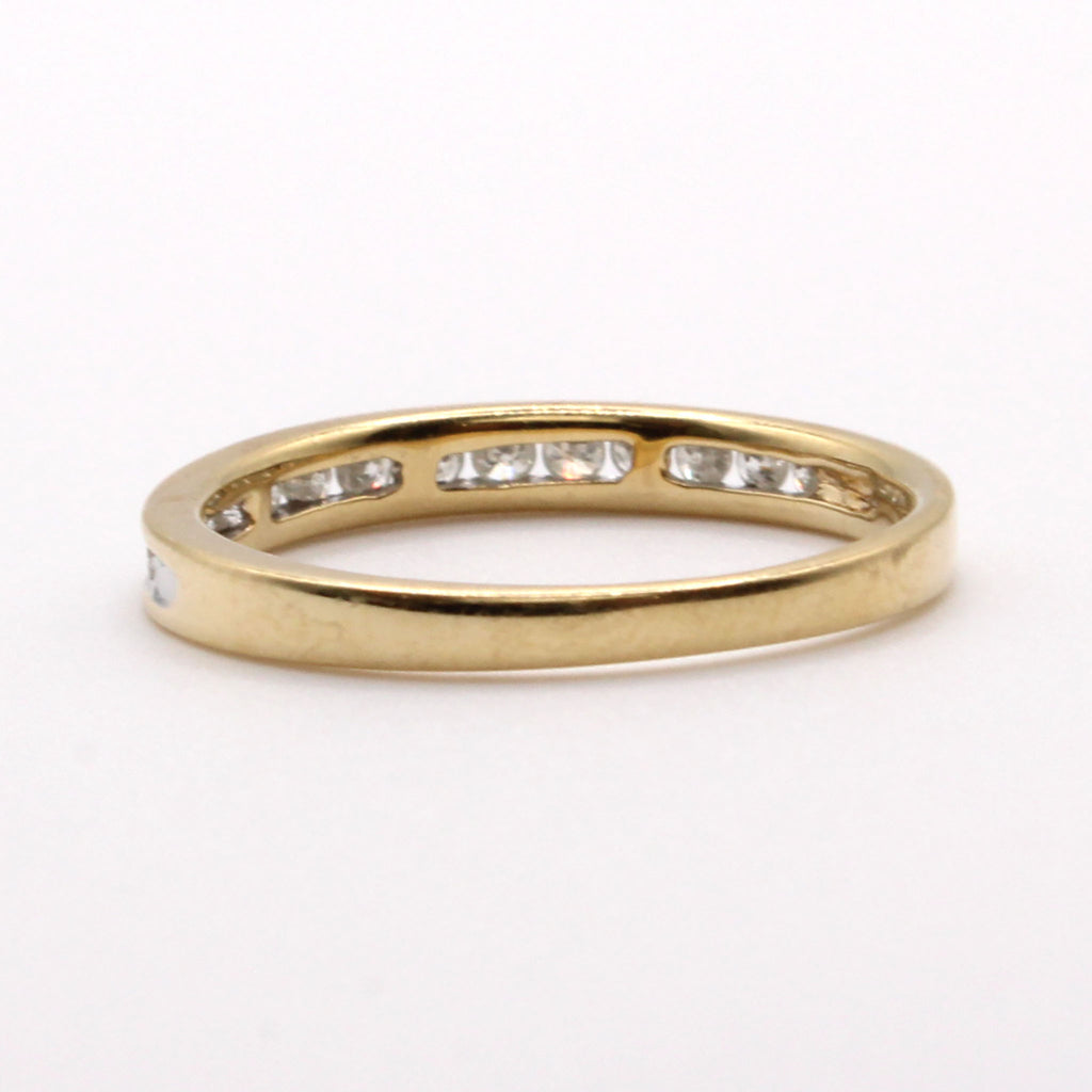14k Yellow Gold 0.23cttw Diamond Channel Set Wedding Band