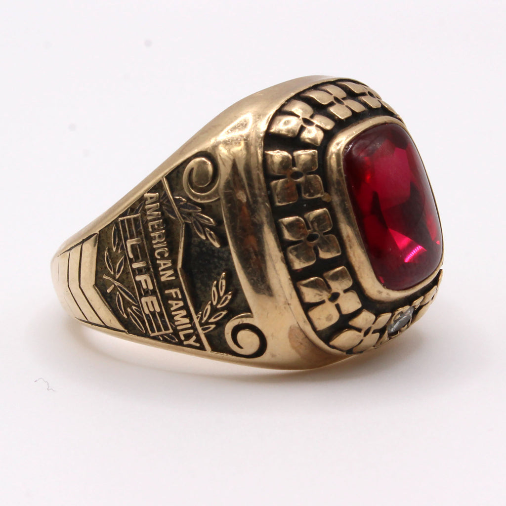 10k Yellow Gold American Family Ring Size 11.5