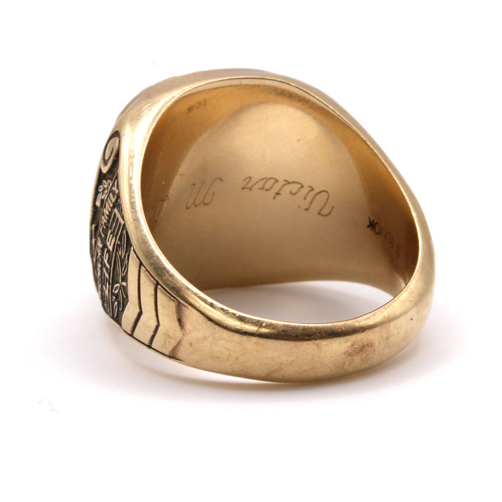 10k Yellow Gold American Family Ring Size 11.5