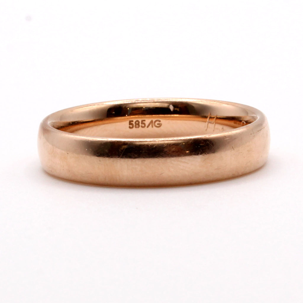 14k Rose Gold Band Size 10.75