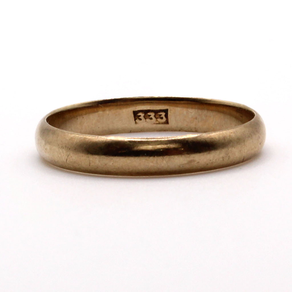 8k Yellow Gold Band Size 9
