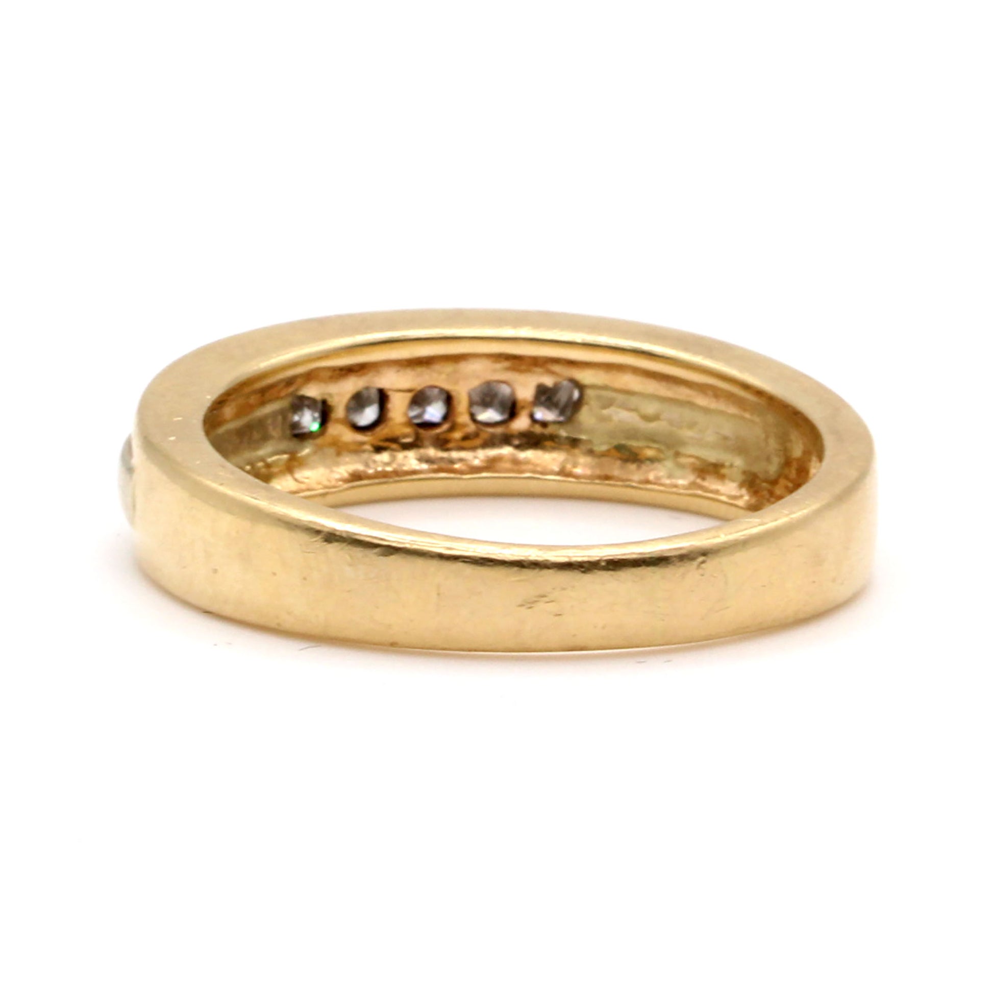 14k Two Tone Gold 0.30cttw Diamond Band Ring Size 11.5