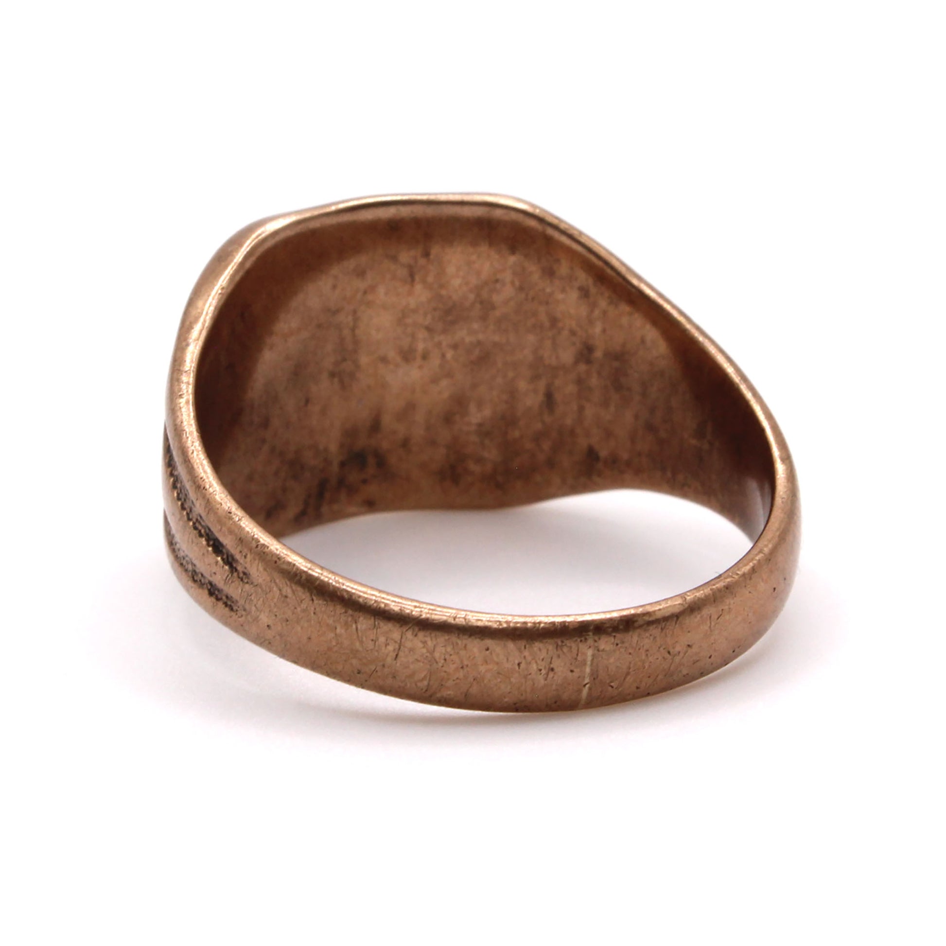 10k Rose Gold Signet Ring Size 10