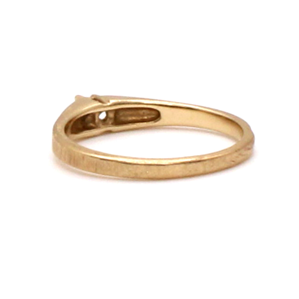 10k Yellow Gold Diamond Solitaire Ring Size 5