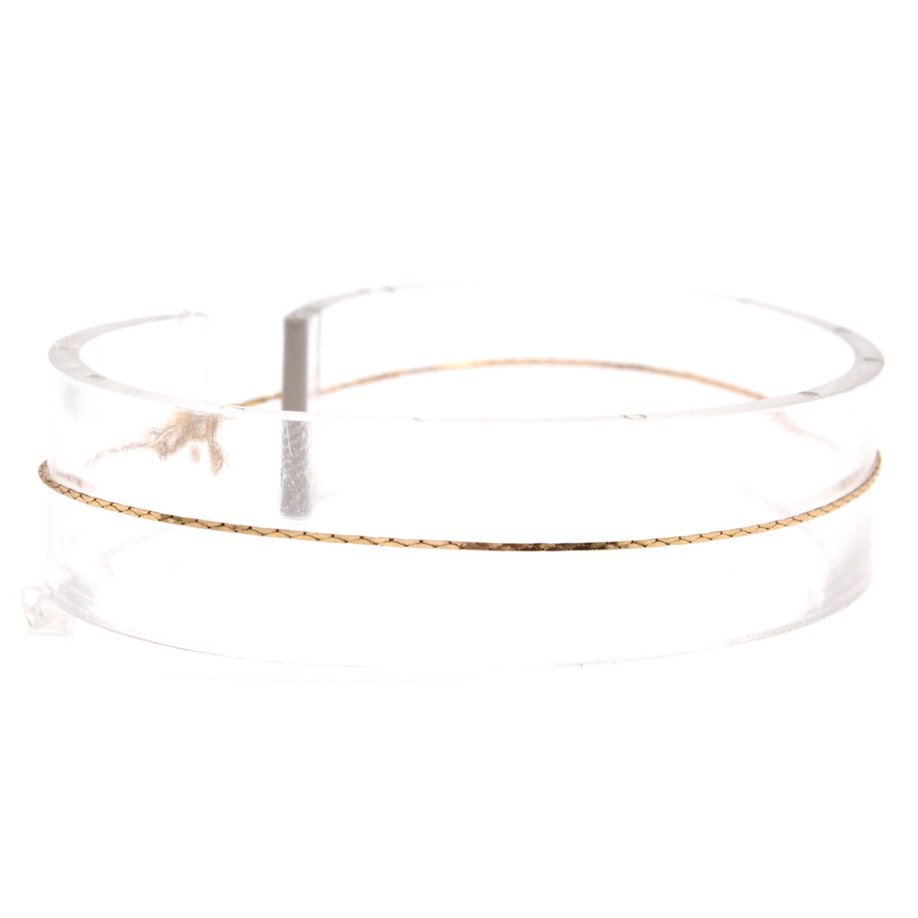 14k Yellow Gold Single Strand Bracelet 7.5 Inches