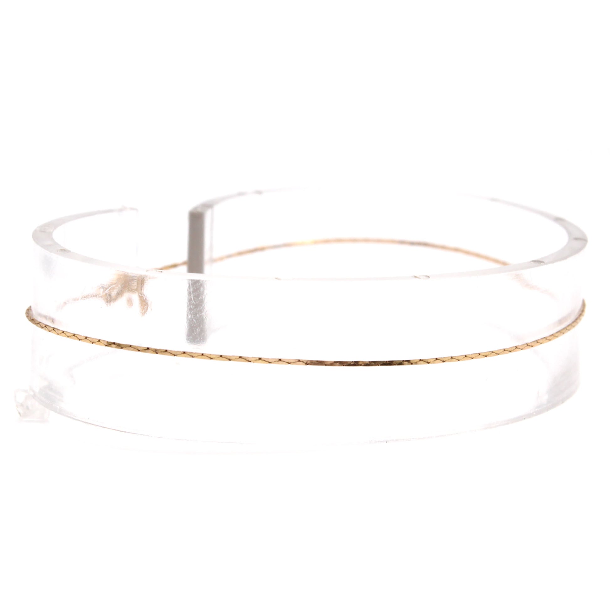 14k Yellow Gold Single Strand Bracelet 7.5 Inches