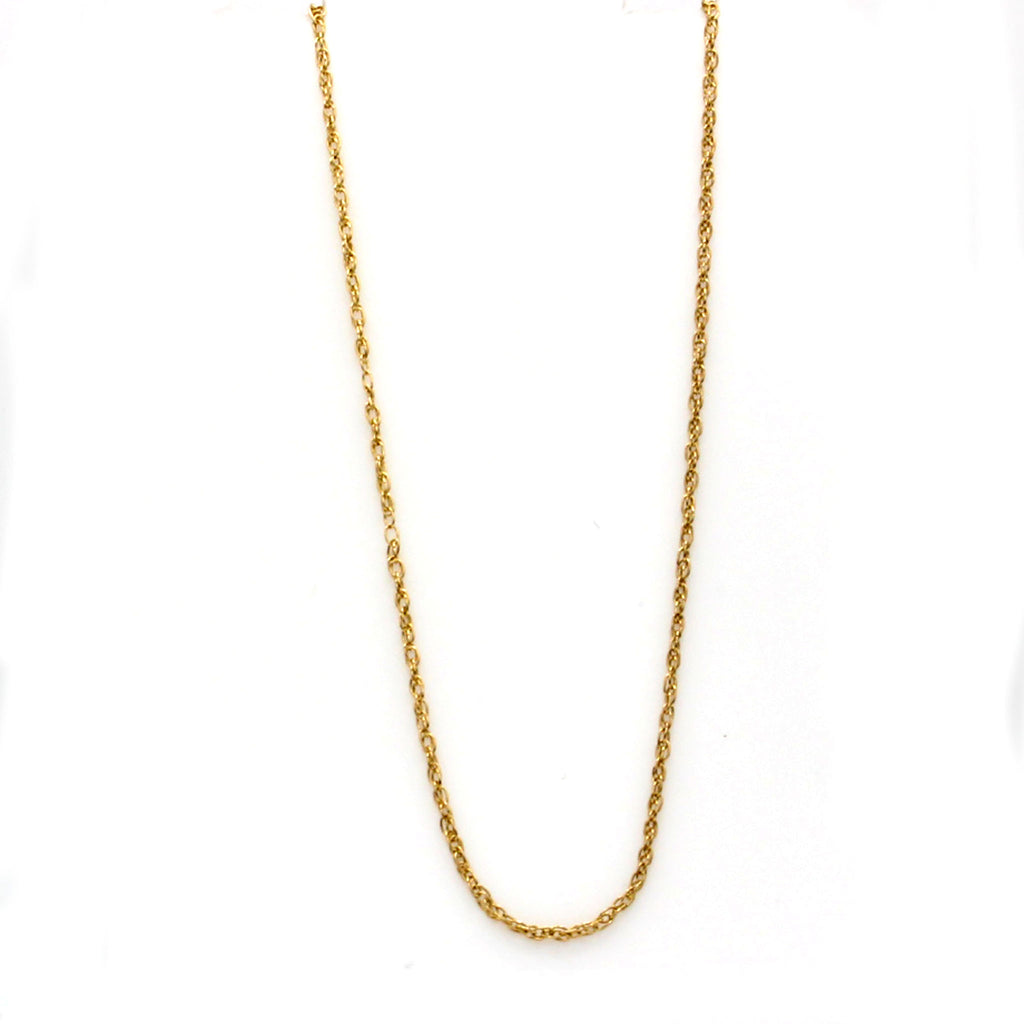 10k Yellow Gold Chain Necklace 18 Inches