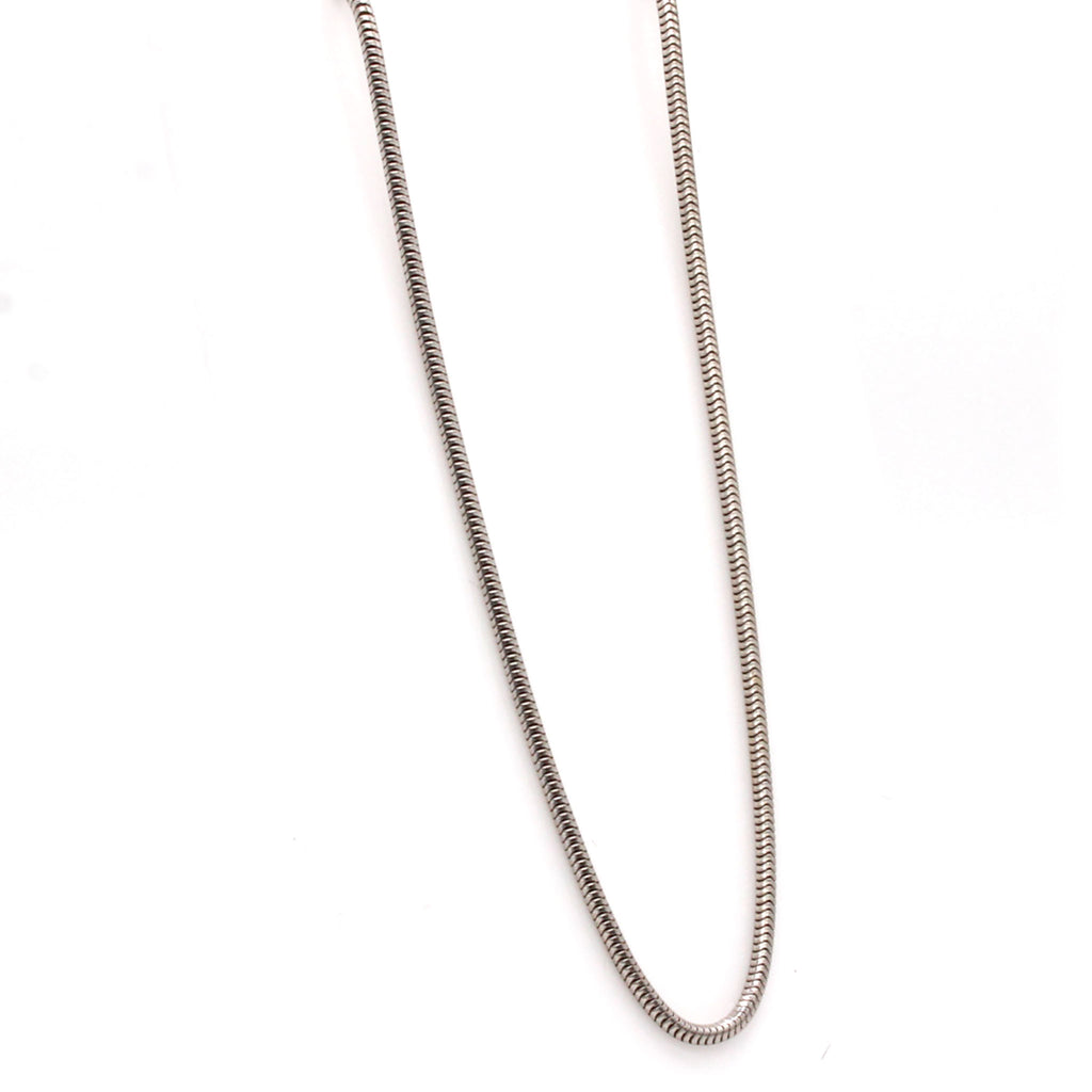 14k White Gold Snake Chain Necklace 18 Inches
