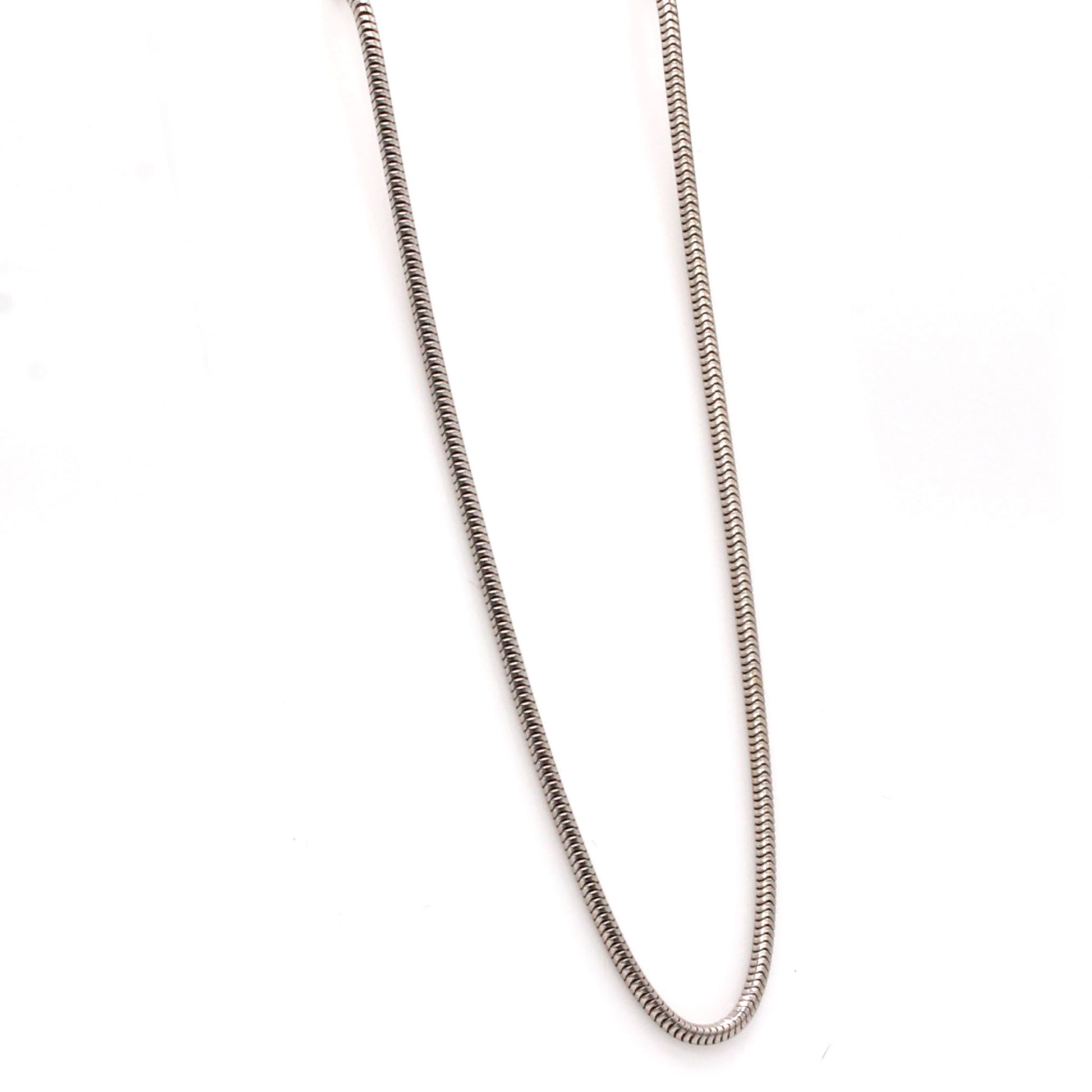 14k White Gold Snake Chain Necklace 18 Inches