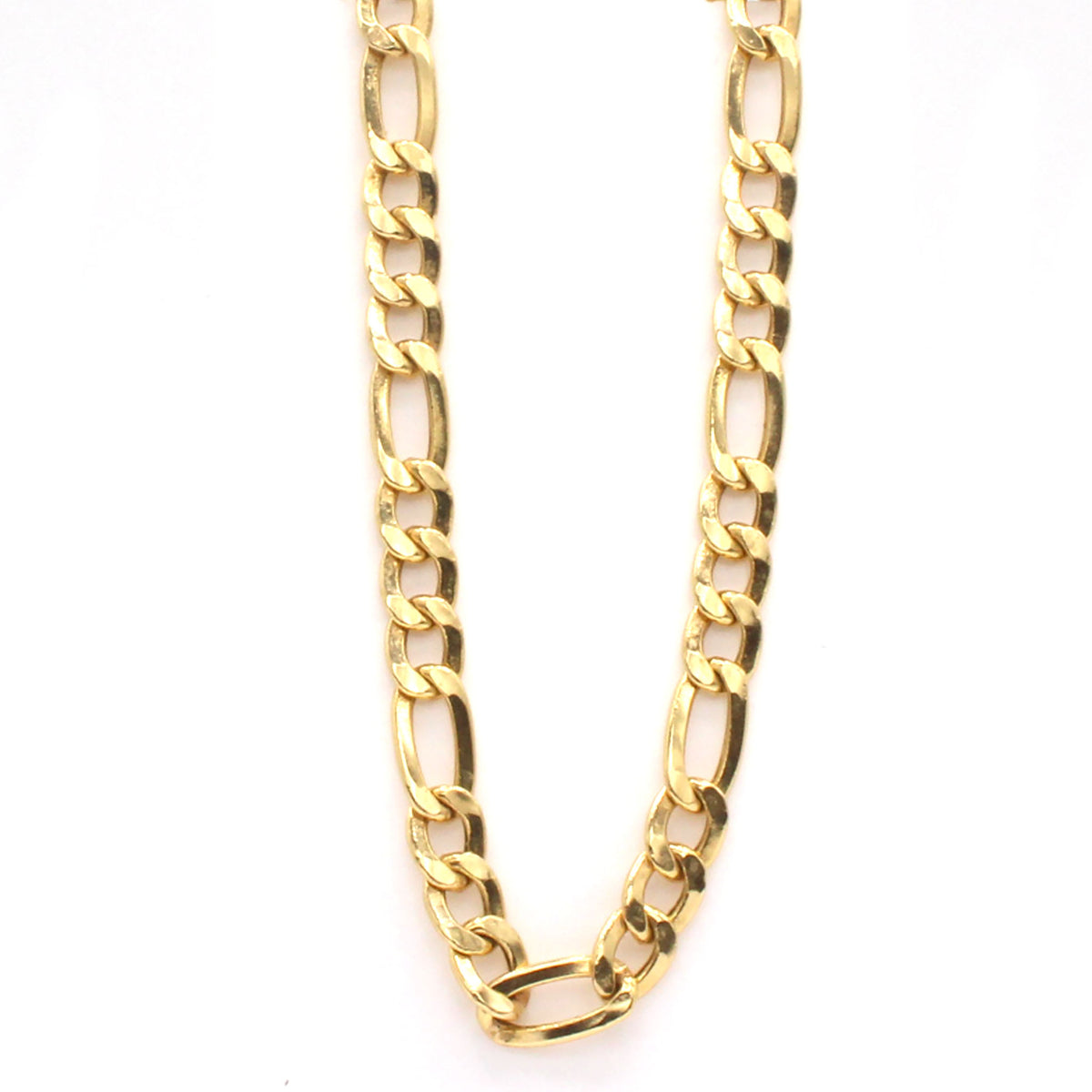 14k Yellow Gold Figaro Chain Necklace 20 Inches