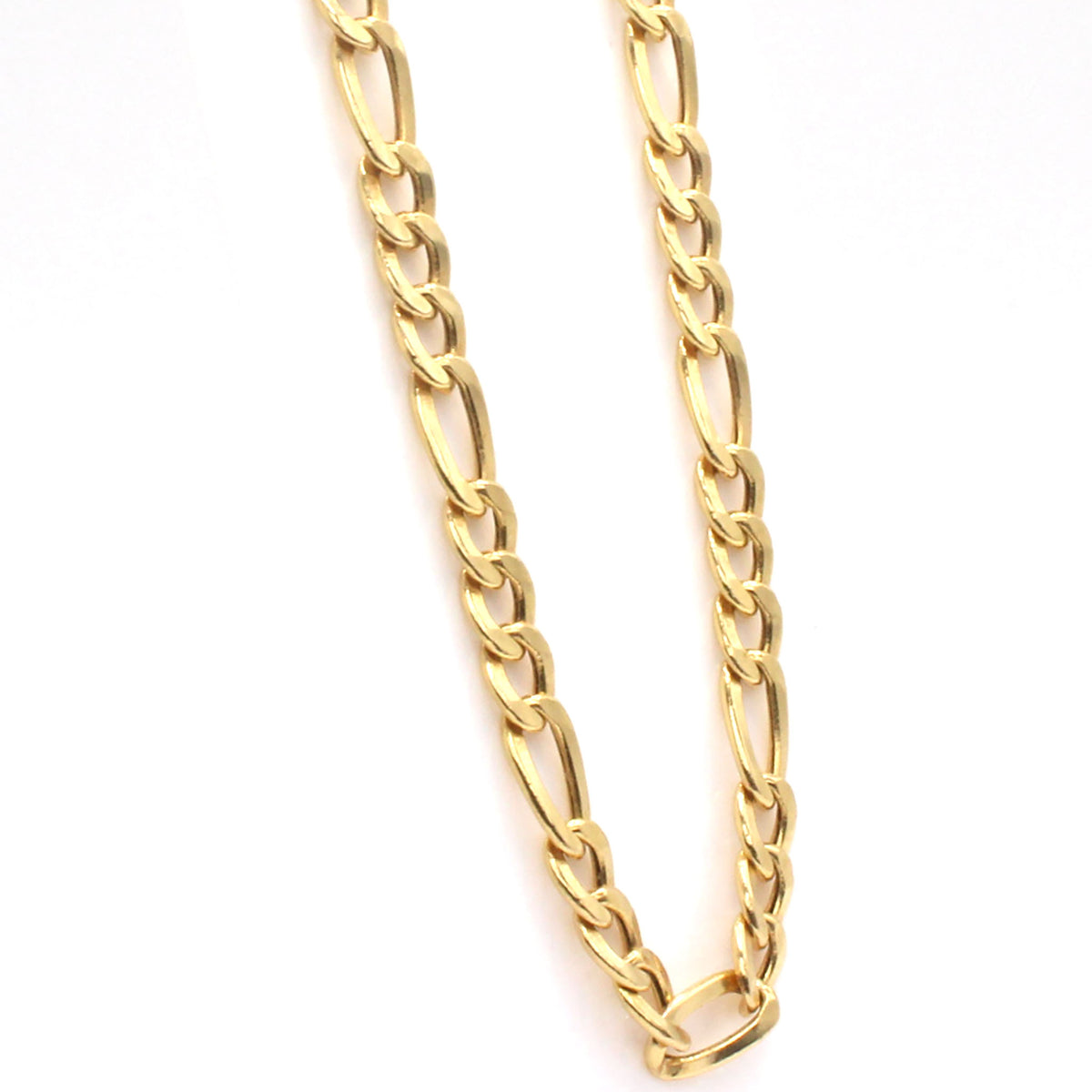 14k Yellow Gold Figaro Chain Necklace 20 Inches