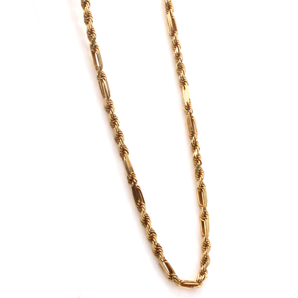 14k Yellow Gold Milano Chain Necklace 22 Inches