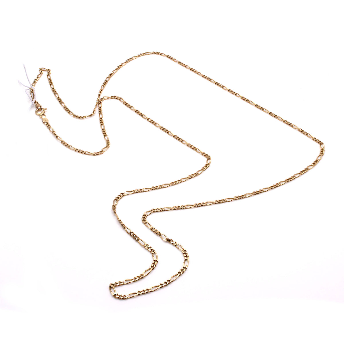 14k Yellow Gold Figaro Chain Necklace 28 Inches