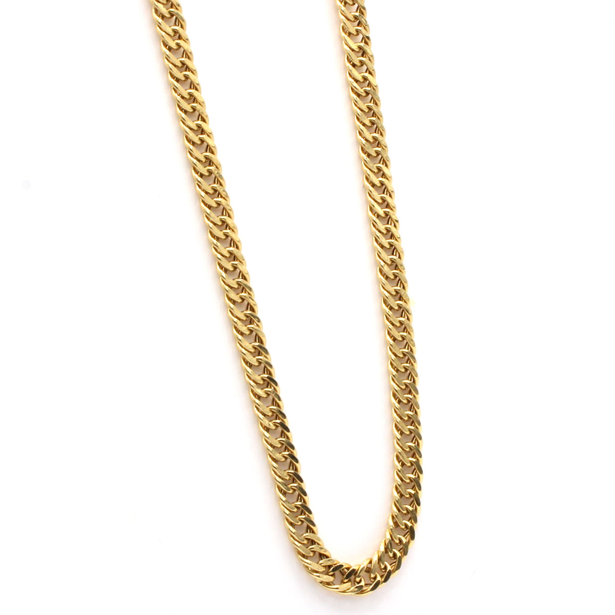 18k Yellow Gold Cuban Link Necklace 24 Inches