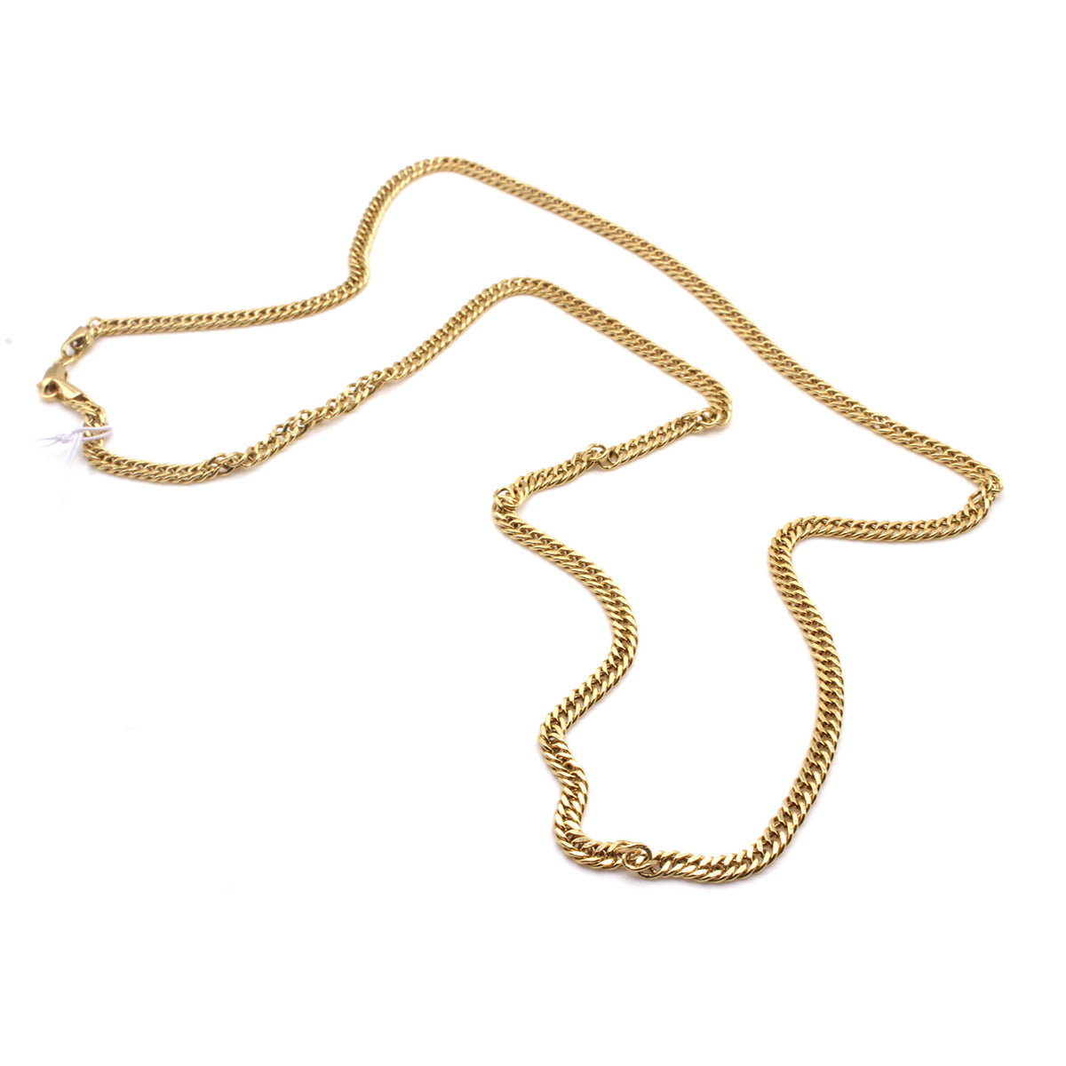 18k Yellow Gold Cuban Link Necklace 24 Inches