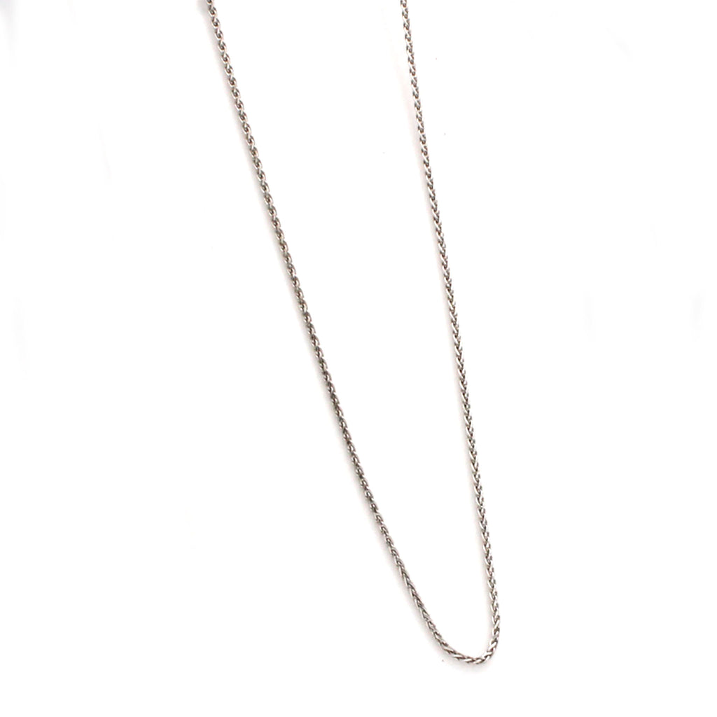 14k White Gold Rope 0.60mm Necklace 20 Inches