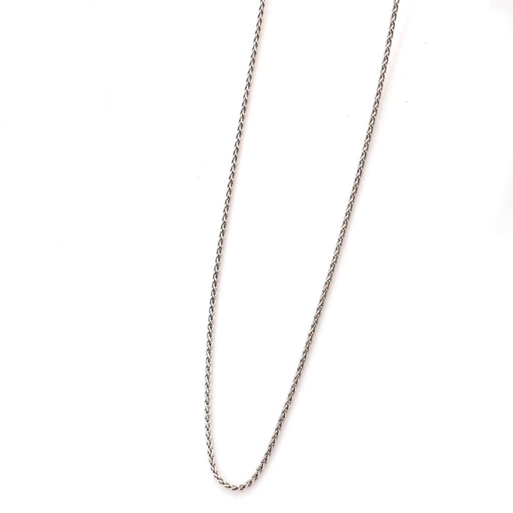 14k White Gold Rope 0.60mm Necklace 20 Inches