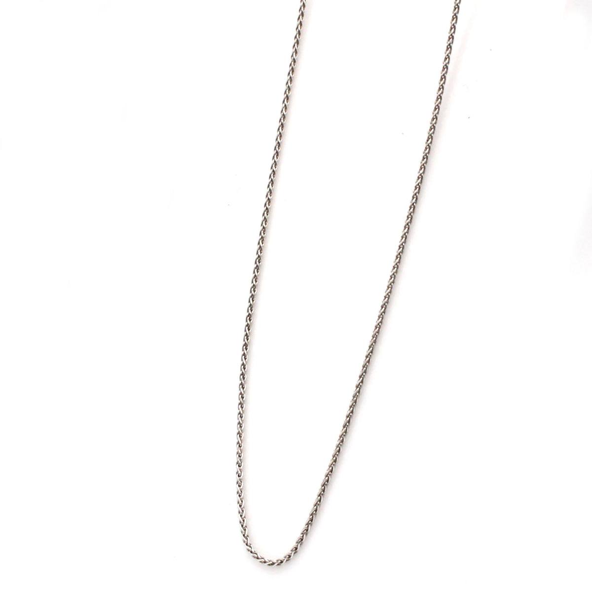 14k White Gold Rope 0.60mm Necklace 20 Inches