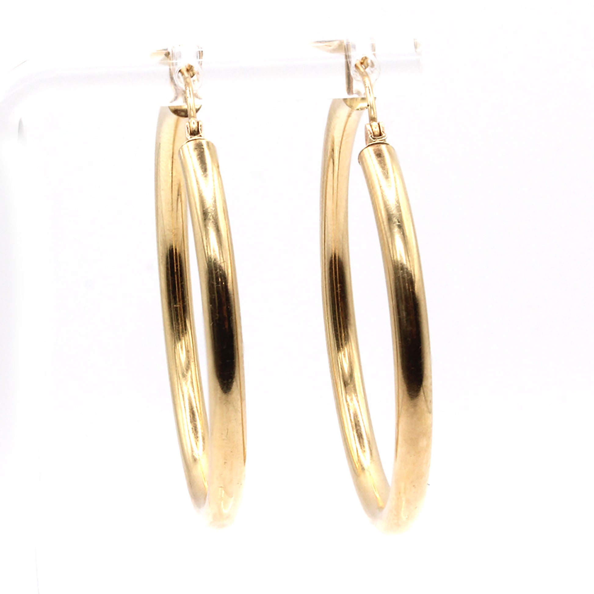 14k Yellow Gold Hoop Earrings