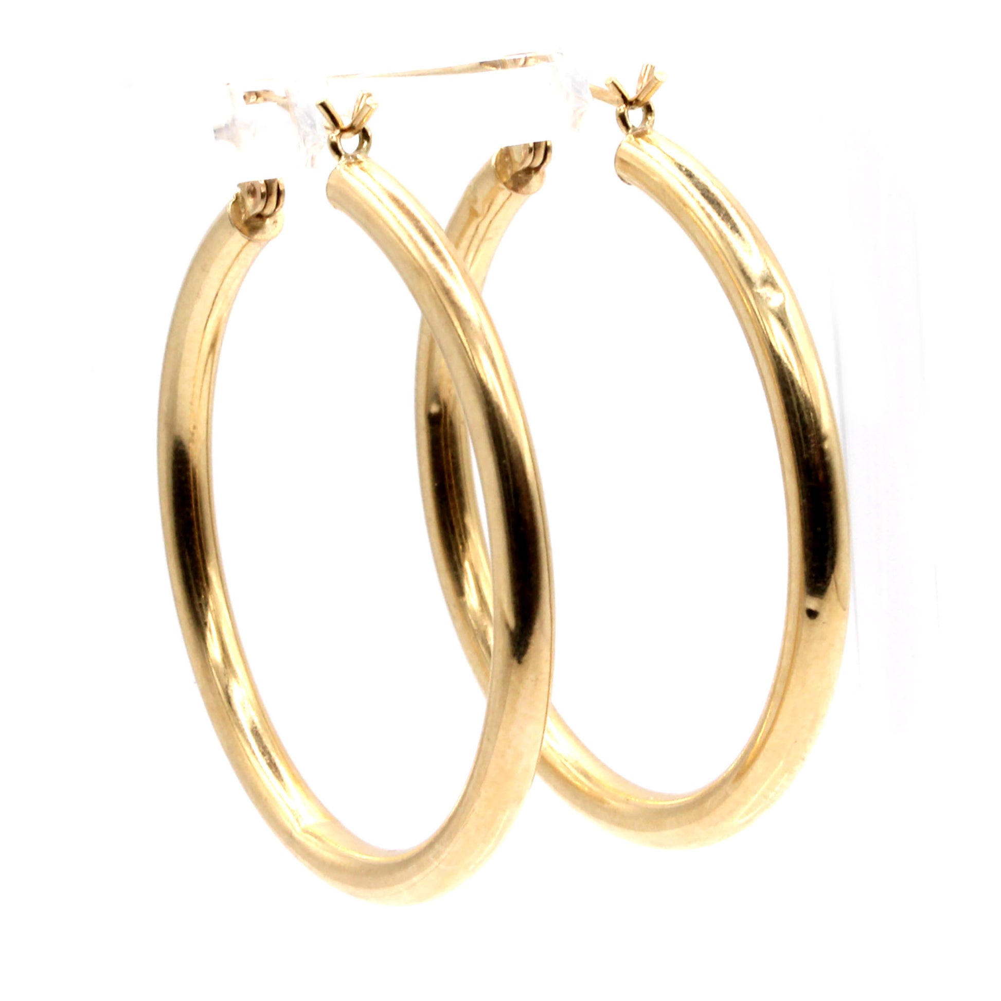 14k Yellow Gold Hoop Earrings