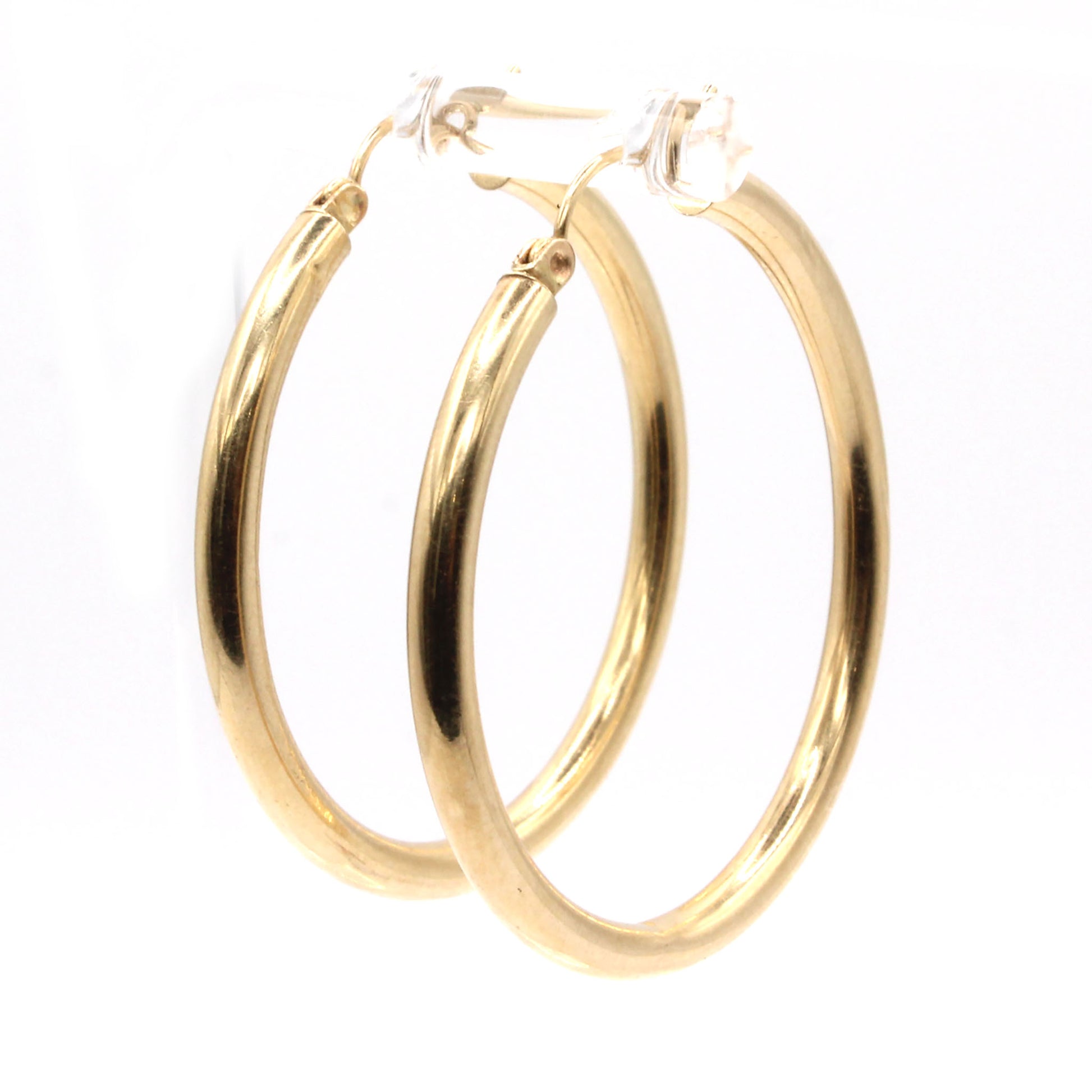 14k Yellow Gold Hoop Earrings