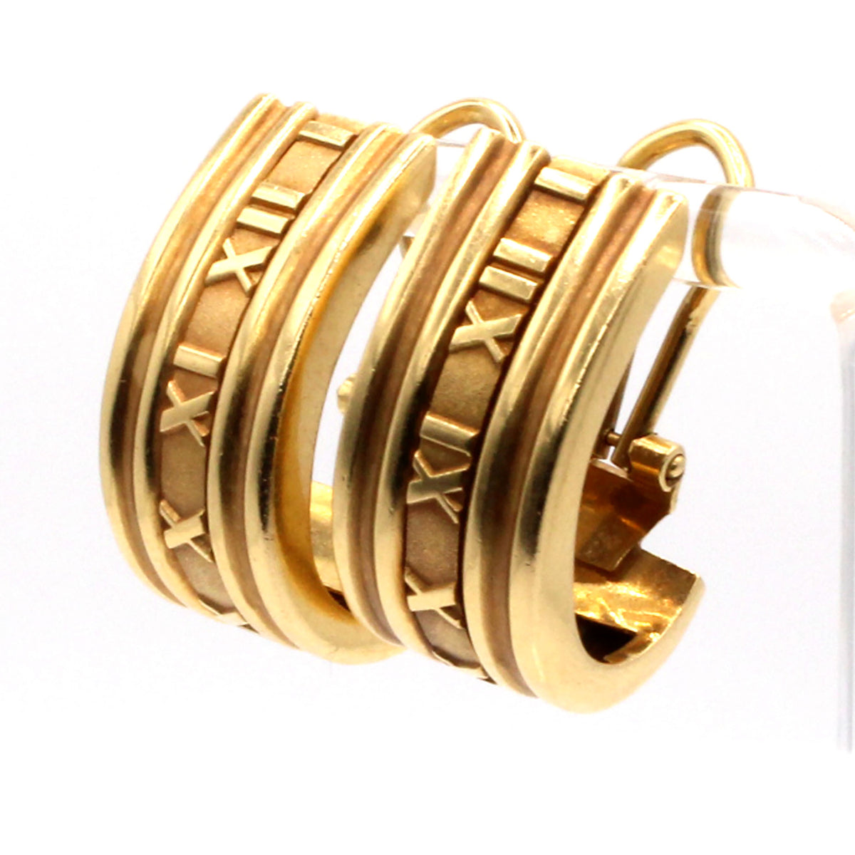 Tiffany & Co 18k Yellow Gold Large Atlas Earrings